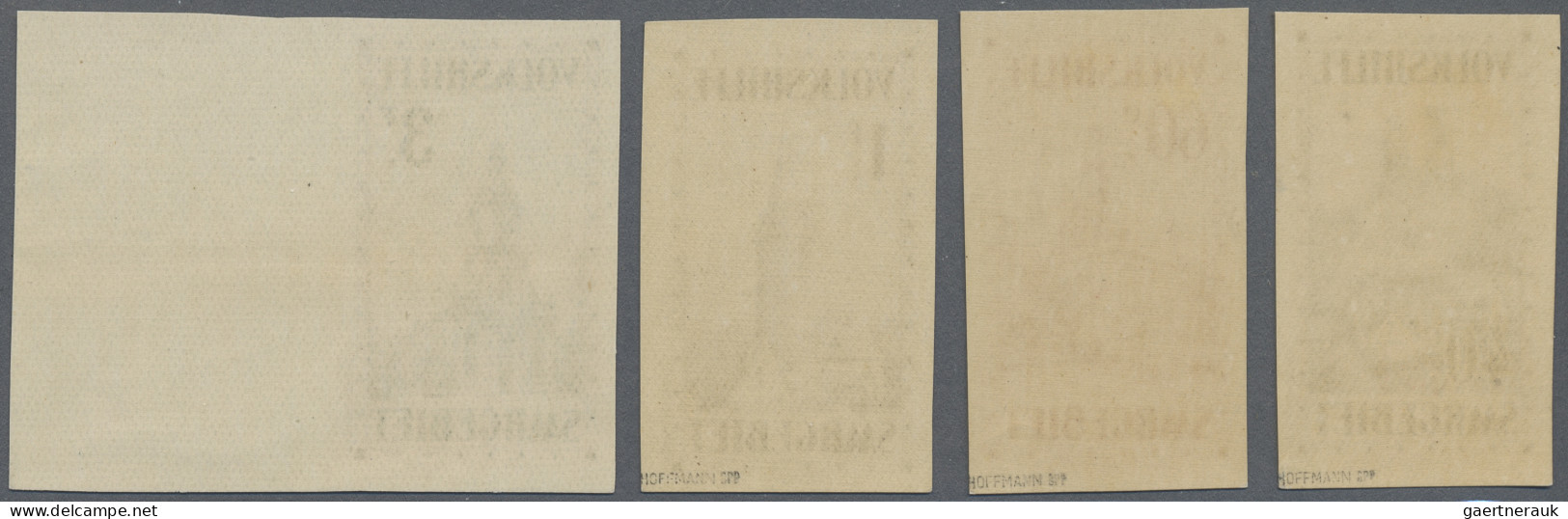 Deutsche Abstimmungsgebiete: Saargebiet: 1932, Volkshilfe, 40c, 60 C,1 Fr Und 3 - Unused Stamps