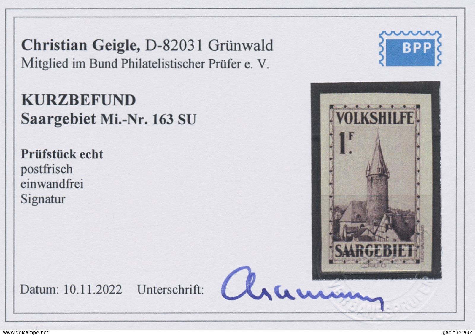 Deutsche Abstimmungsgebiete: Saargebiet: 1932, Volkshilfe, 40c, 60 C,1 Fr Und 3 - Unused Stamps