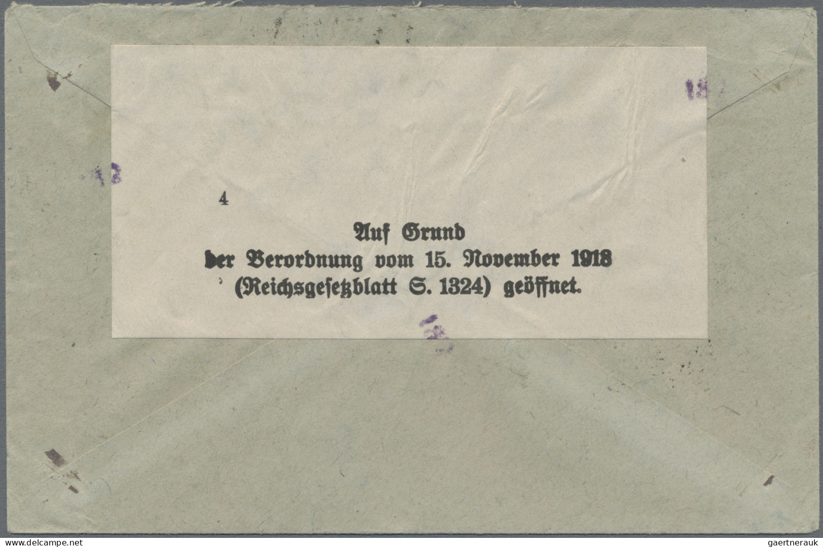 Danzig: 1920, Vorläufer Dt.Reich Flugpost 10 Pfg. Orange Und 40 Pfg. Grün Als Po - Sonstige & Ohne Zuordnung