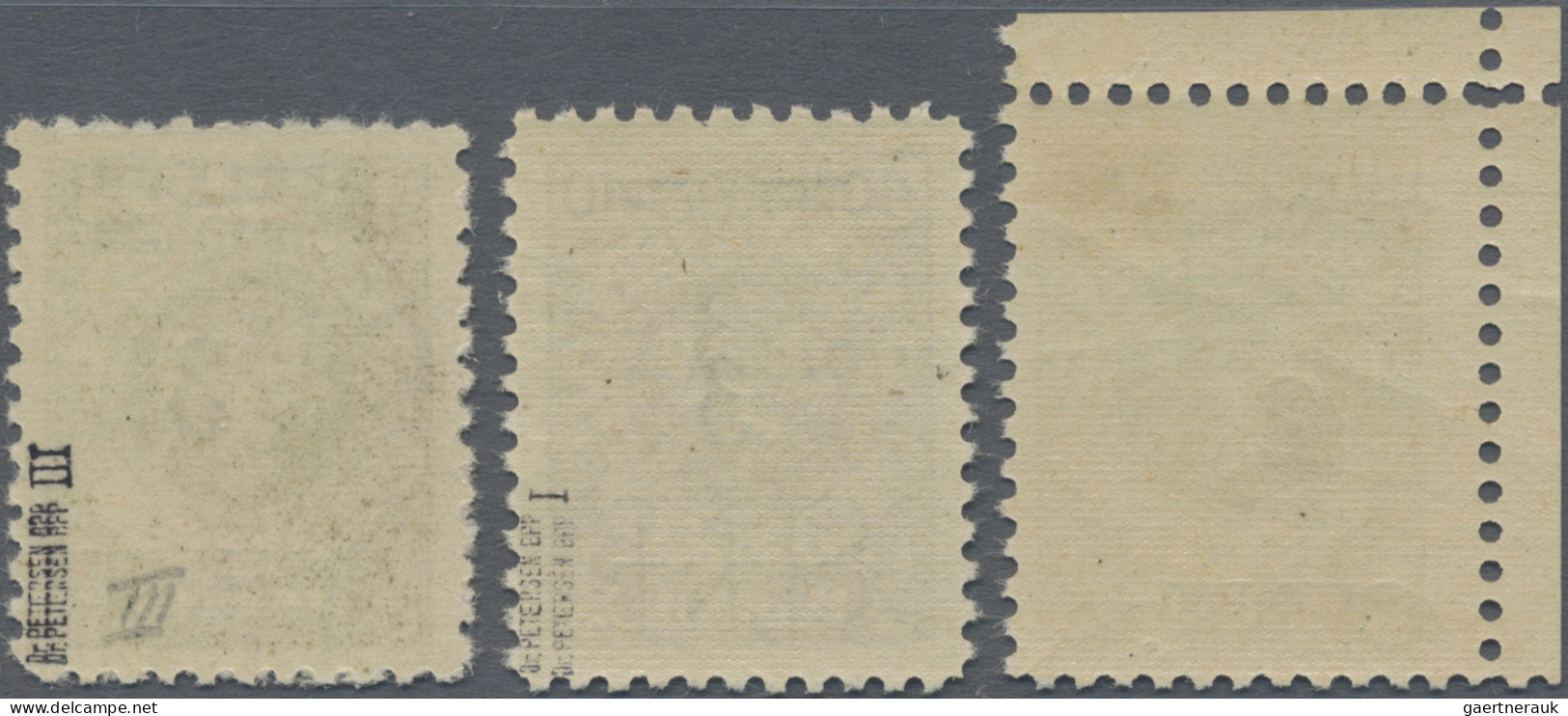 Memel: 1923, Wappenreiter 2 C Auf 50 M, 3 C. Auf 40 Bzw. 300 M, Drei Postfrische - Memel (Klaipeda) 1923