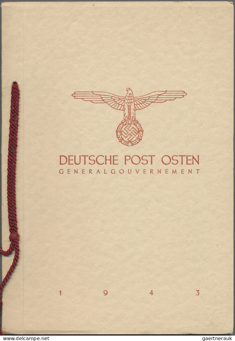 Dt. Besetzung II WK - Generalgouvernement: 1943/44 Zwei Geschenkhefte Der Deutsc - Besetzungen 1938-45