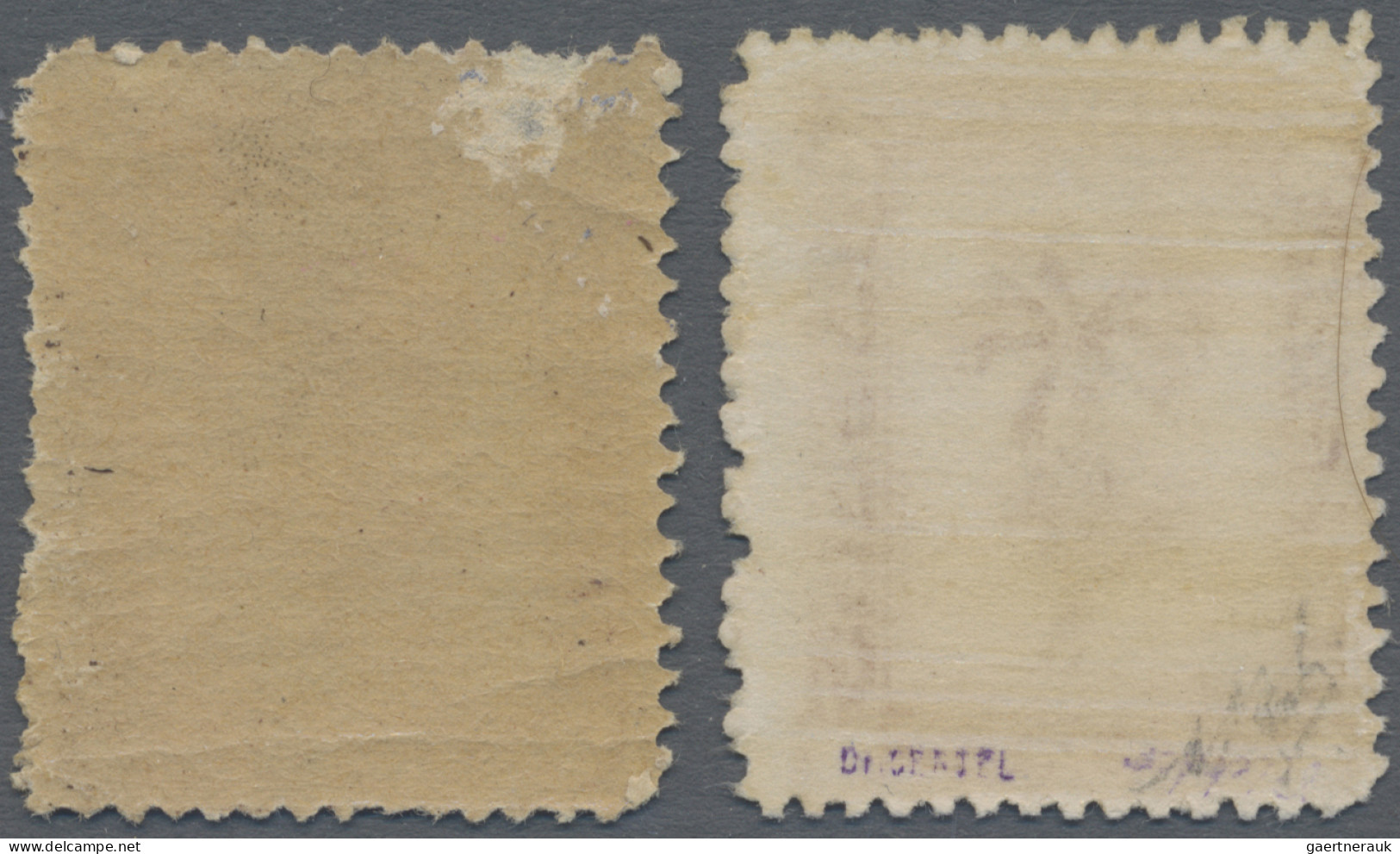 Feldpostmarken: 1943, Tunis-Päckchenmarke In Beiden Papiersorten: Auf Dickem Pap - Sonstige & Ohne Zuordnung