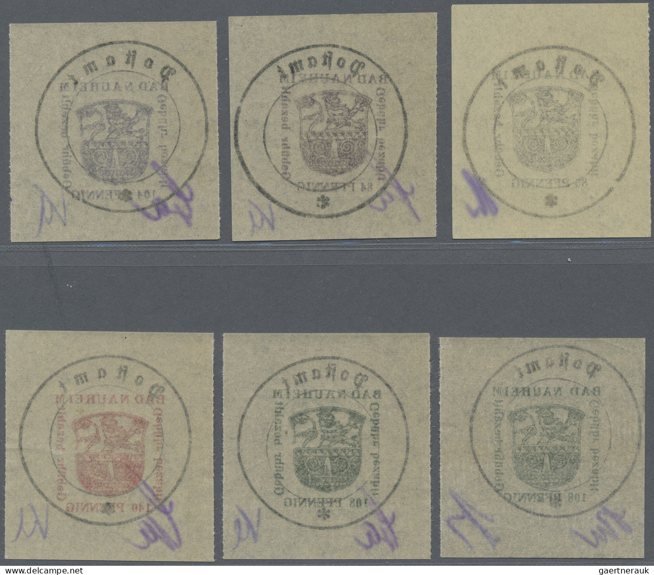 Deutsche Lokalausgaben Ab 1945: BAD NAUHEIM 1946: Postverschlußzettel Als Briefm - Other & Unclassified