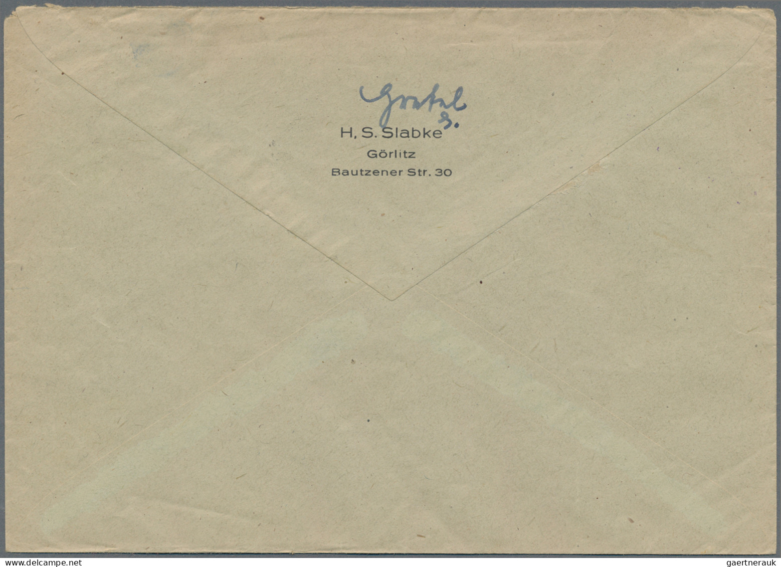 Deutsche Lokalausgaben Ab 1945: GÖRLITZ, 12 Pf Lilarot EF Auf Brief Von Görlitz - Autres & Non Classés