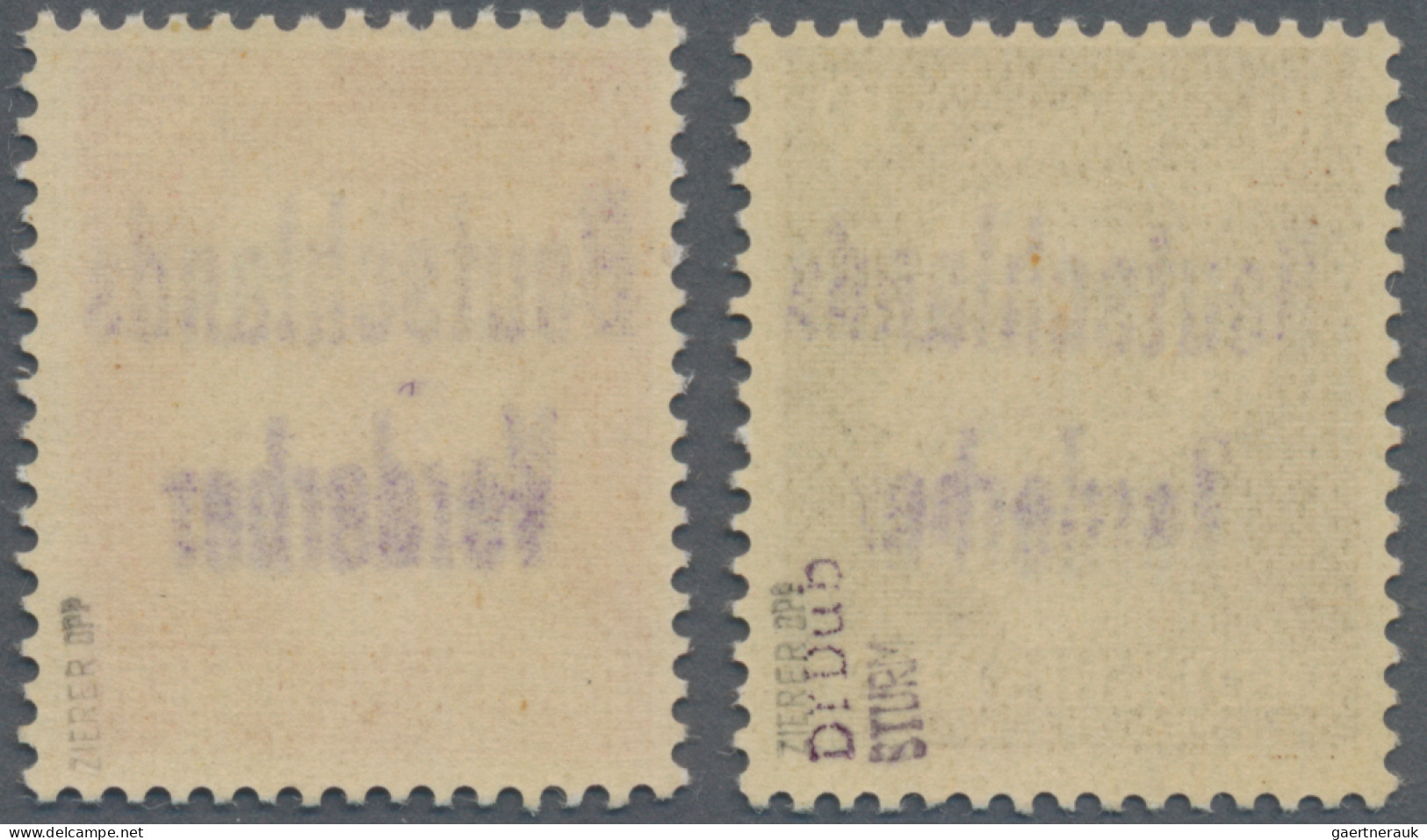 Deutsche Lokalausgaben Ab 1945: MEISSEN: 1945, 10 Pfg. Und 12 Pfg. Hitler, Stich - Other & Unclassified