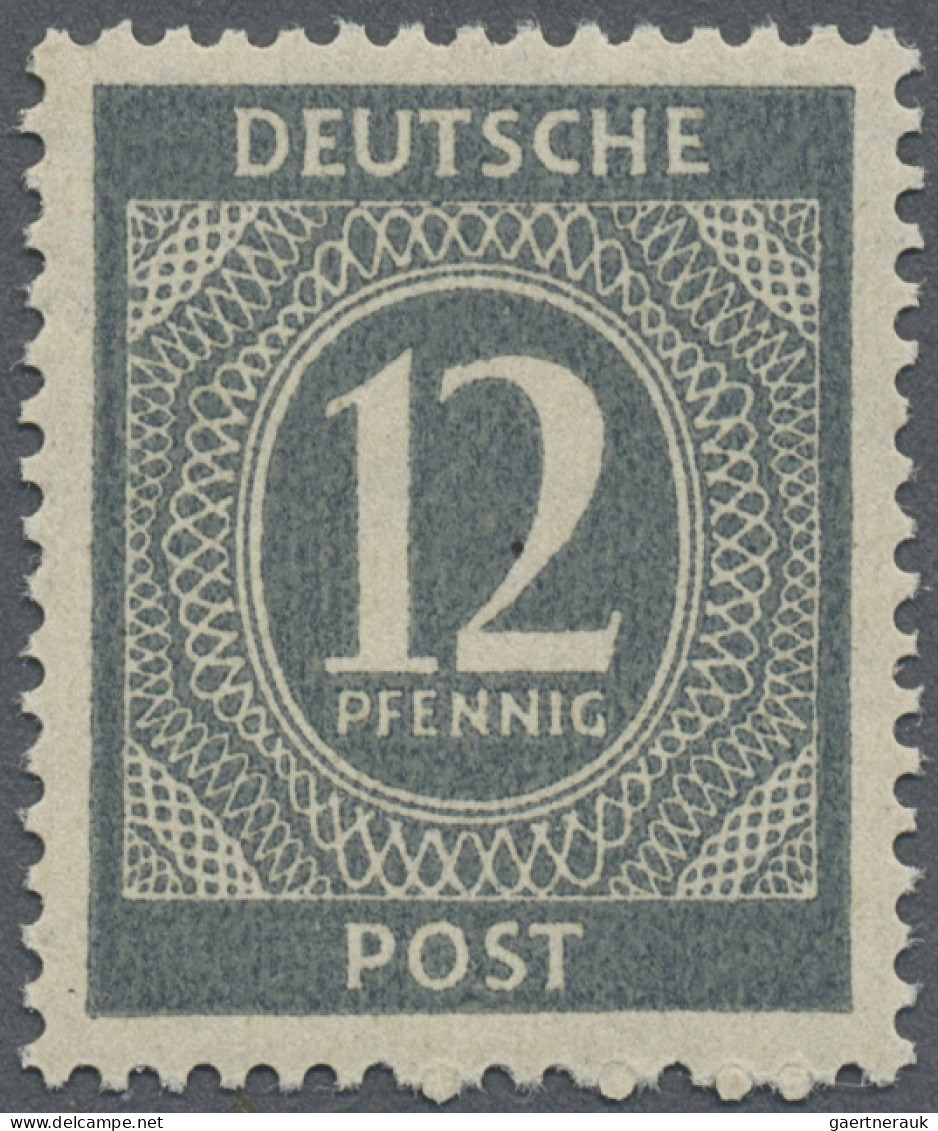 Alliierte Besetzung - Gemeinschaftsausgaben: 1946, 12 Pfg. Ziffer In Seltener Fa - Other & Unclassified