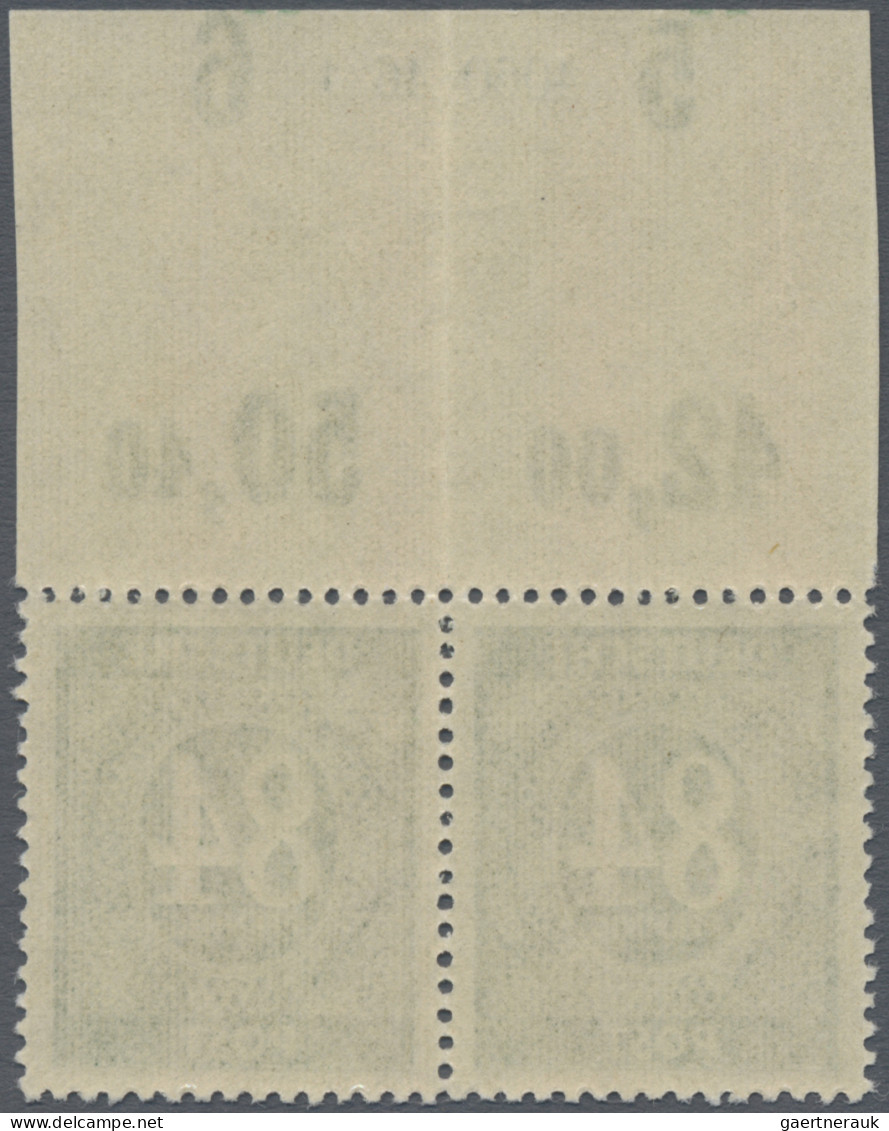 Alliierte Besetzung - Gemeinschaftsausgaben: 1946, 84 Pf Ziffer, Smaragdgrün, Im - Other & Unclassified