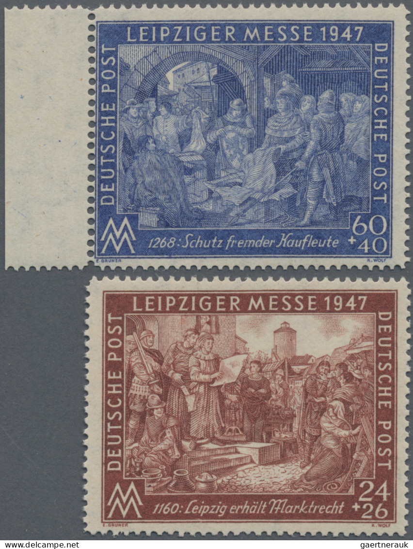 Alliierte Besetzung - Gemeinschaftsausgaben: 1947, Leipziger Frühjahrsmesse, Bei - Other & Unclassified