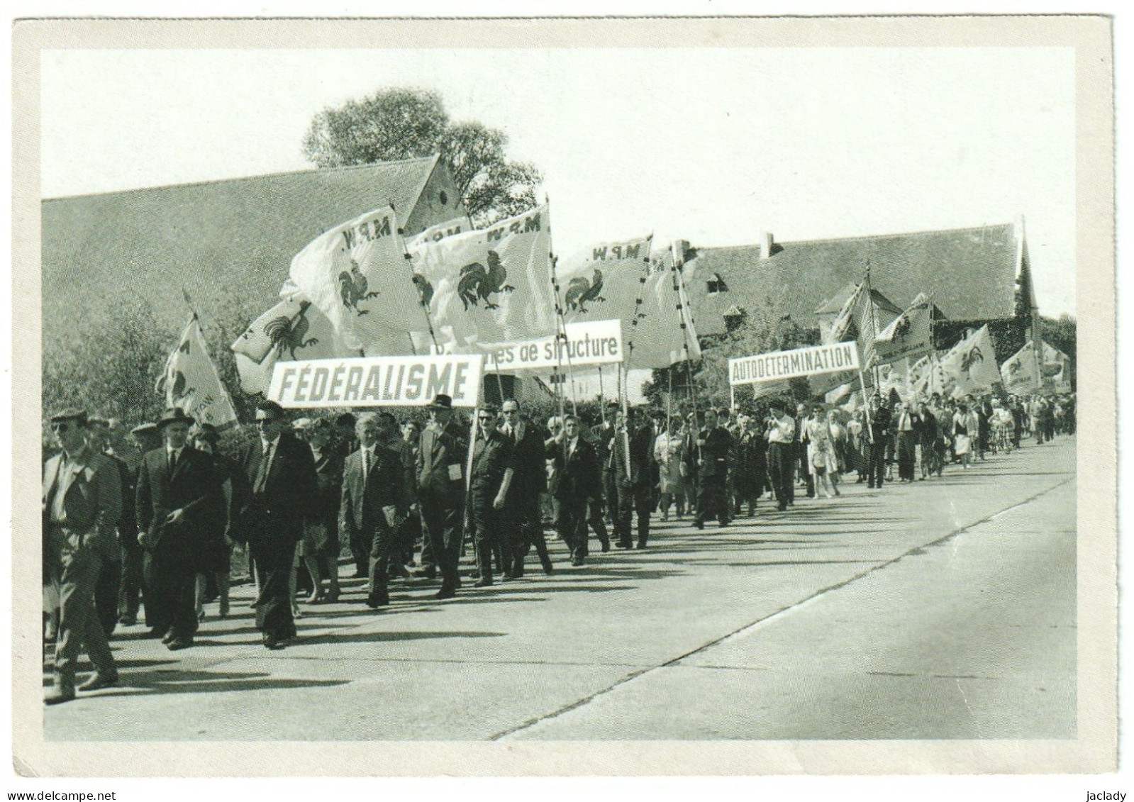 Belgique - Carte Le Soir - Carte 175 - Manifestation Du Mouvement Populaire Wallon En 1962 - Manifestazioni