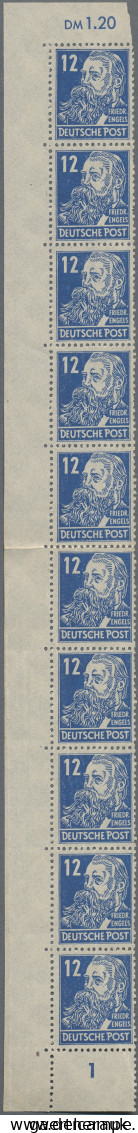 Sowjetische Zone - Allgemeine Ausgaben: 1948, 12 Pf Köpfeserie I, Senkrechter Po - Autres & Non Classés