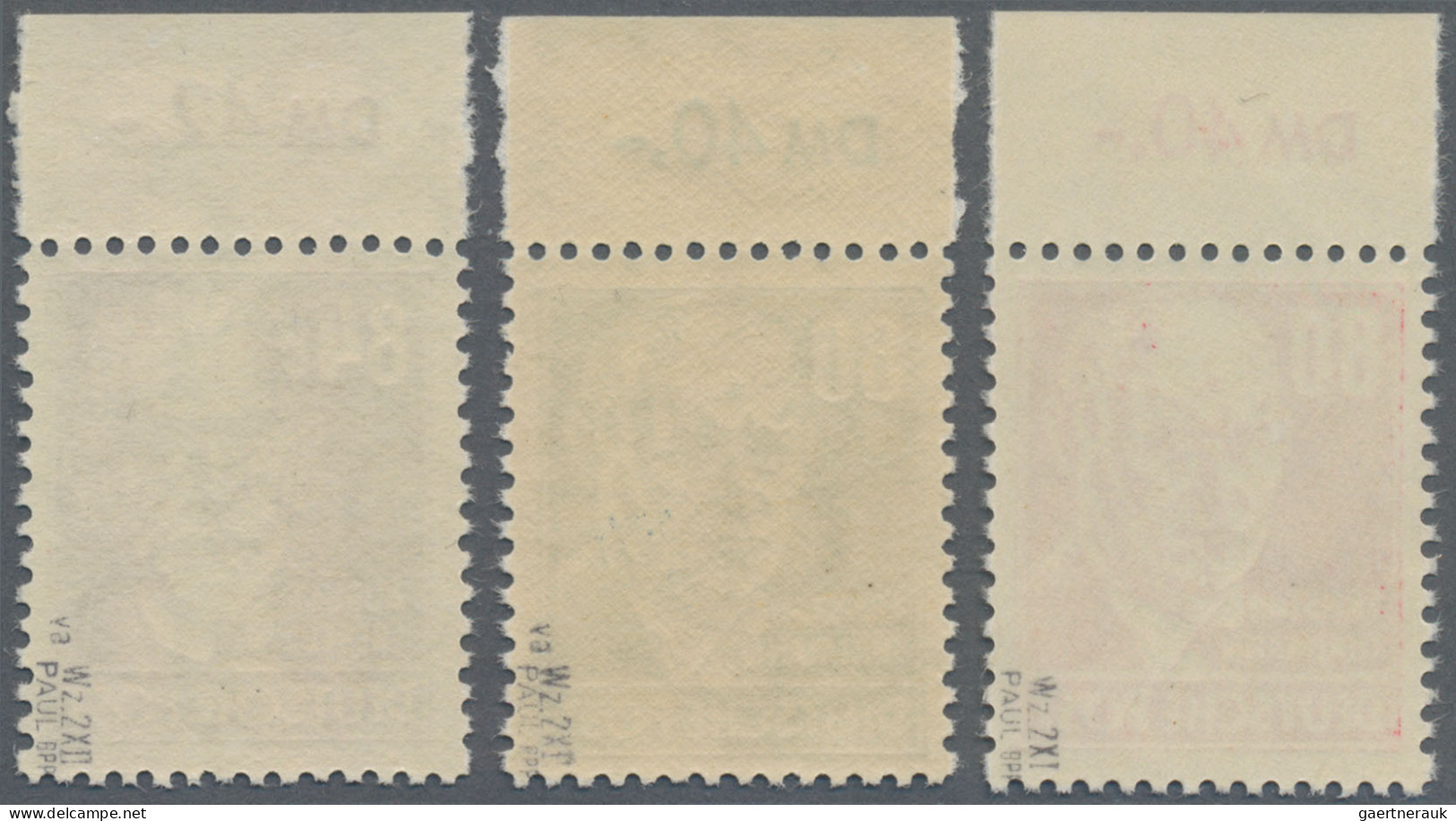 DDR: 1952-1953, Freimarken: Köpfe II Als Postfrischer Satz, Einheitlich Vom Ober - Unused Stamps
