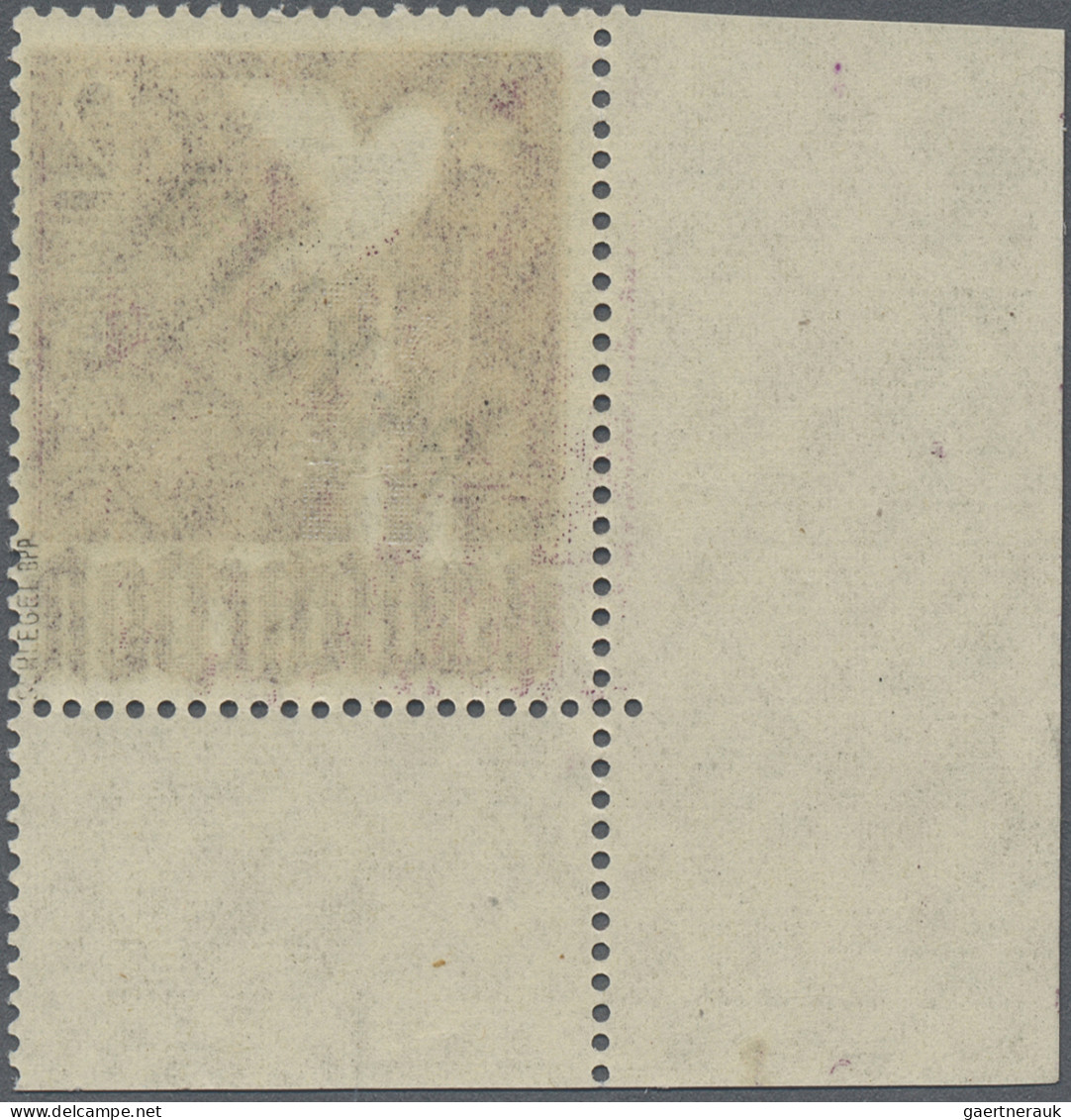 Berlin: 1948, 2 M Schwarzaufdruck, Eckrandstück Aus Der Linken Unteren Bogenecke - Unused Stamps
