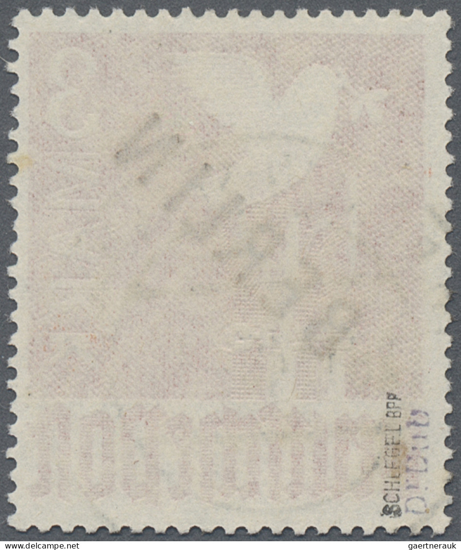 Berlin: 1948, 3 M. Schwarzaufdruck, Sauber Gestempelt "BERLIN-SPANDAU 1 28.12.48 - Used Stamps