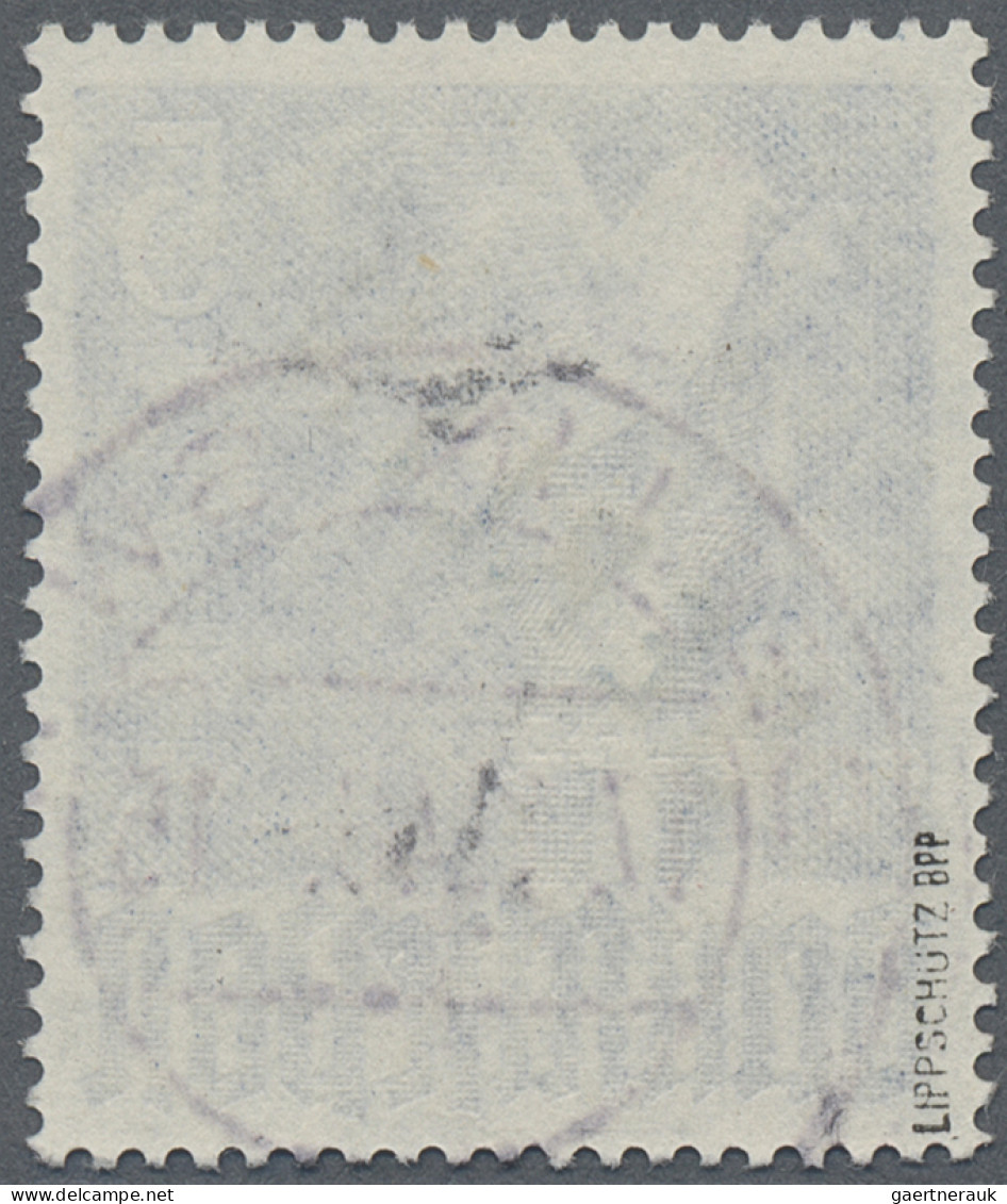 Berlin: 1948, 5 M Schwarzaufdruck, Sauber Gestempeltes Exemplar Mit Dem Seltenen - Used Stamps