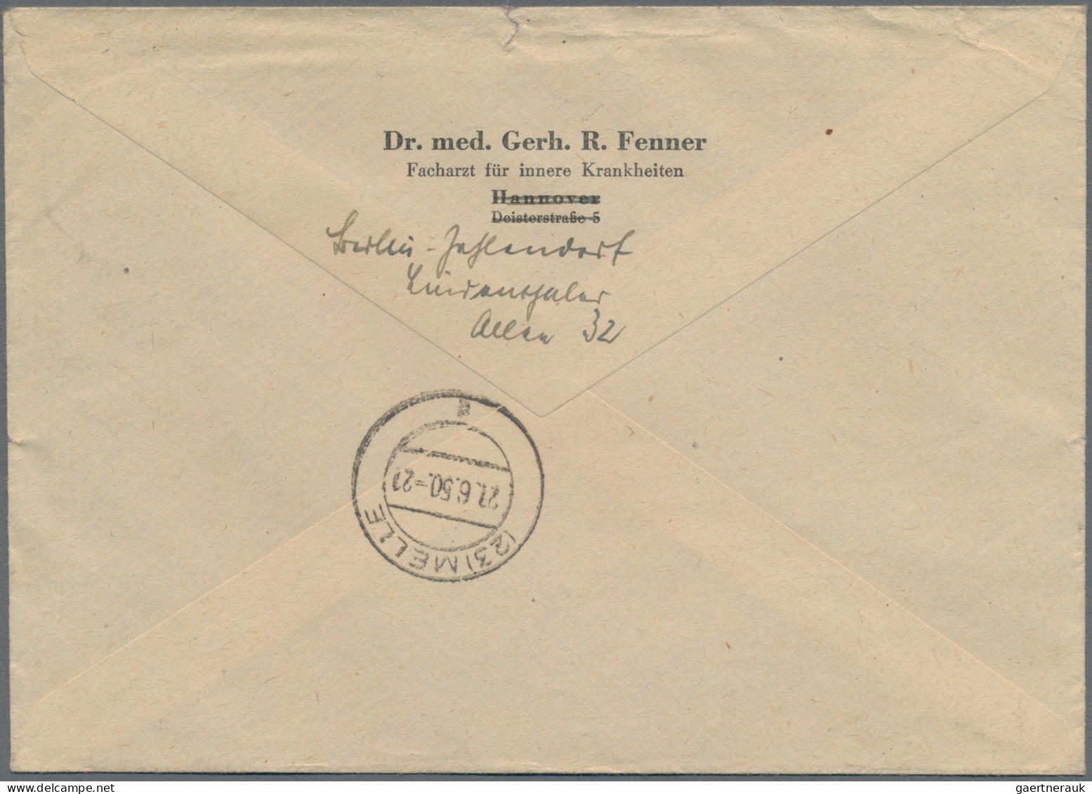 Berlin: 1949, Währungsgeschädigten-Block Mit Den Beiden PF "Bruch Im C In Währun - Lettres & Documents