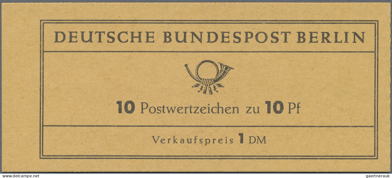 Berlin - Markenheftchen: 1962, Markenheftchen 10 Pf Dürer Mit Seltener Reklame " - Markenheftchen