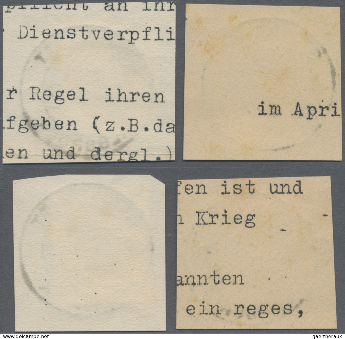 Französische Zone - Baden: 1949, Rotes Kreuz, Kompletter Satz Einzeln Auf Briefs - Otros & Sin Clasificación