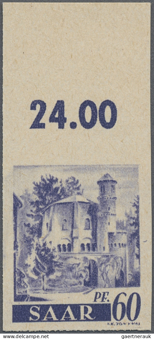 Saarland (1947/56): 1947, 60 Pfg "Berufe Und Ansichten Aus Dem Saarland", UNGEZÄ - Ongebruikt