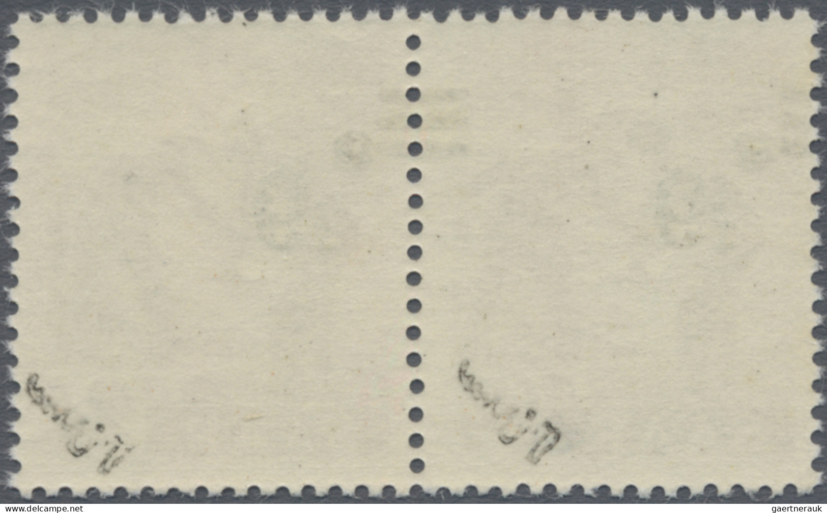 Saarland (1947/56): 1947, 6 Fr Auf 24 Pf. "Saar II", KOPFSTEHENDER Aufdruck Im W - Unused Stamps