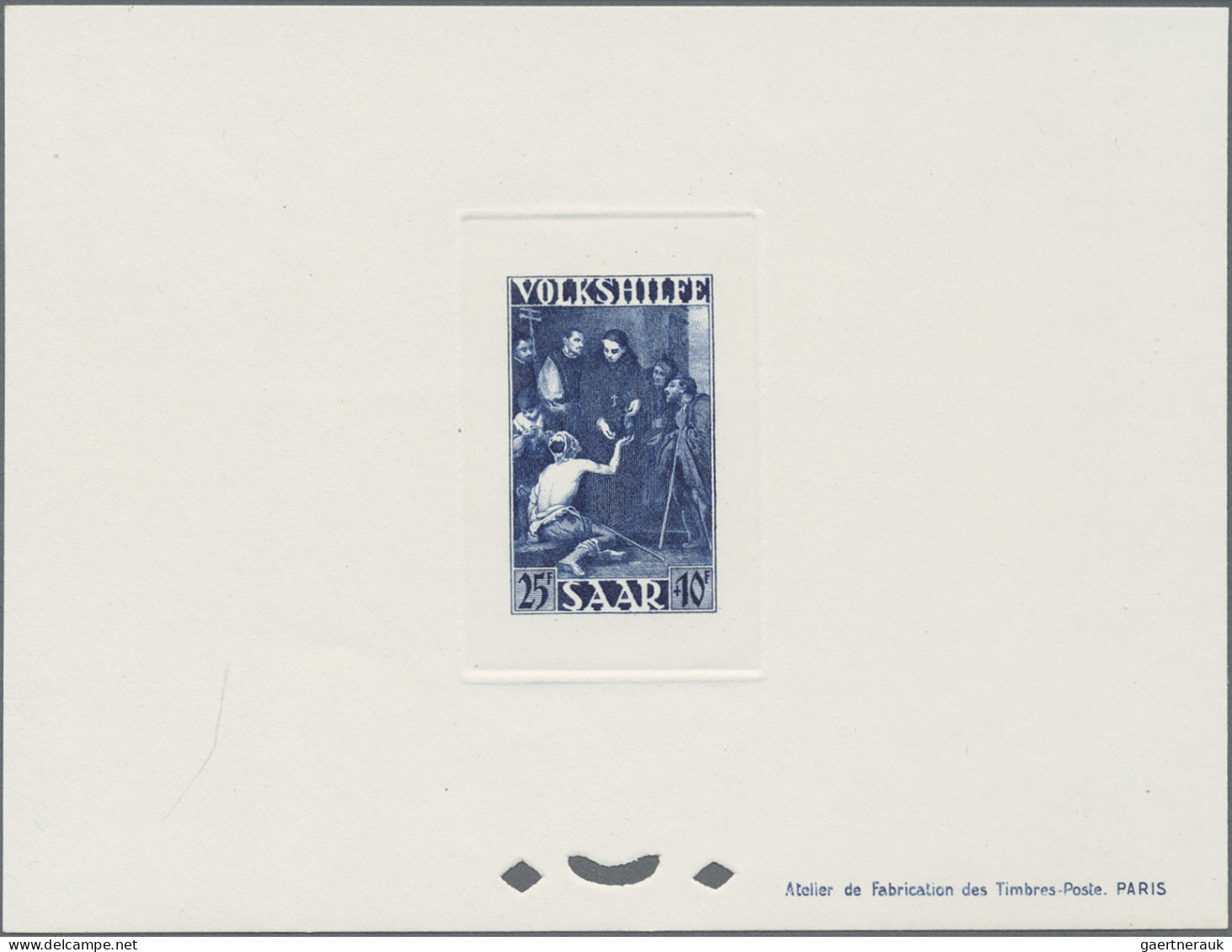 Saarland (1947/56): 1949, VOLKSHILFE, Kpl. Satz Als 5 Amtliche MINISTERBLÖCKE In - Unused Stamps
