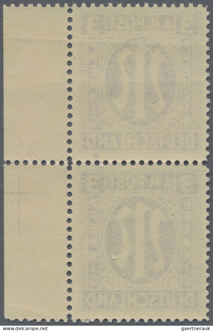 Bizone: 1945, 3 Pf Englischer Druck, Gezähnt 14¼:14½ Auf Papier Y Im Senkrechten - Autres & Non Classés