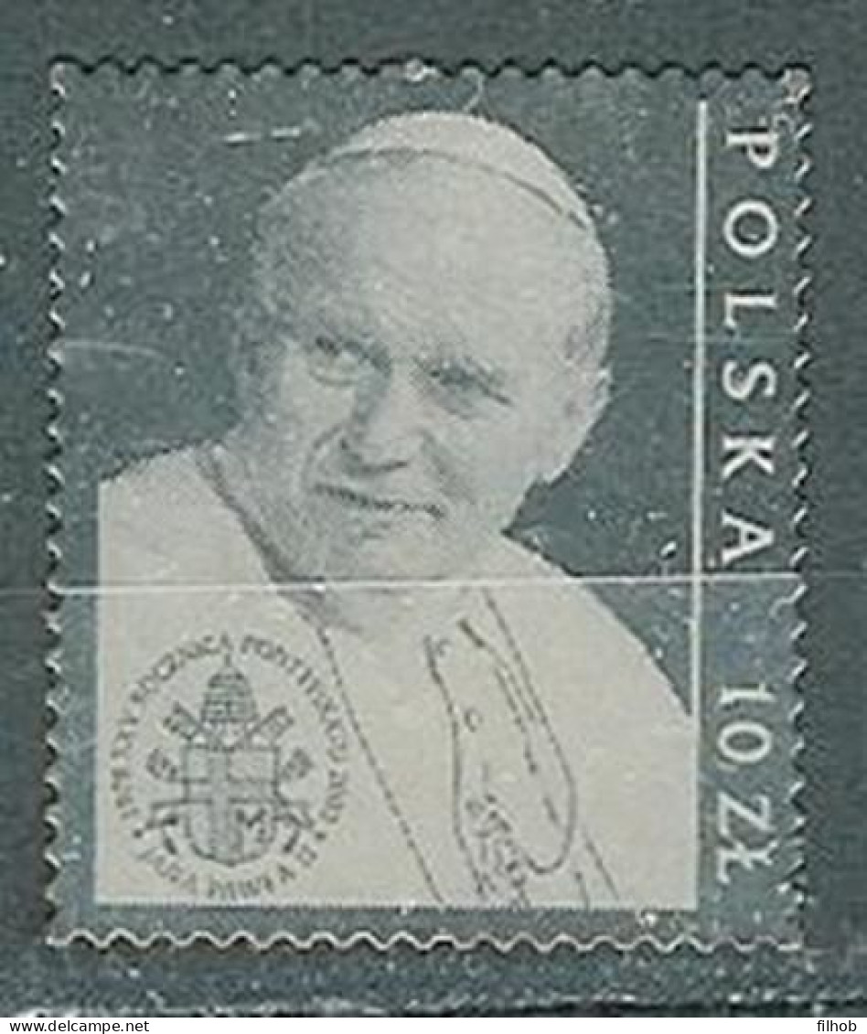 Poland Stamps MNH ZC.3867: Pope John Paul II (silver) - Unused Stamps