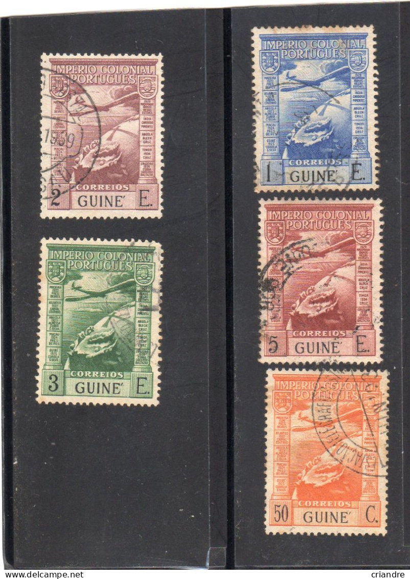 Guinée Portugaise Année 1938 PA N°3/7 Oblitérés - Portuguese Guinea