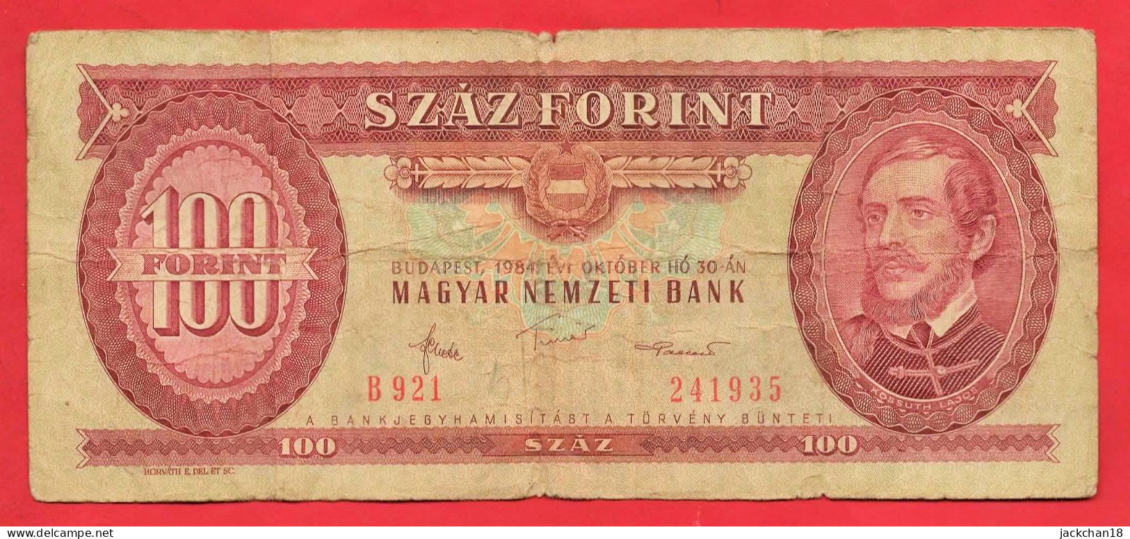 -- 100 FORINT / MAGYAR NEMZETI BANK / BUDAPEST 1984 -- - Ungheria