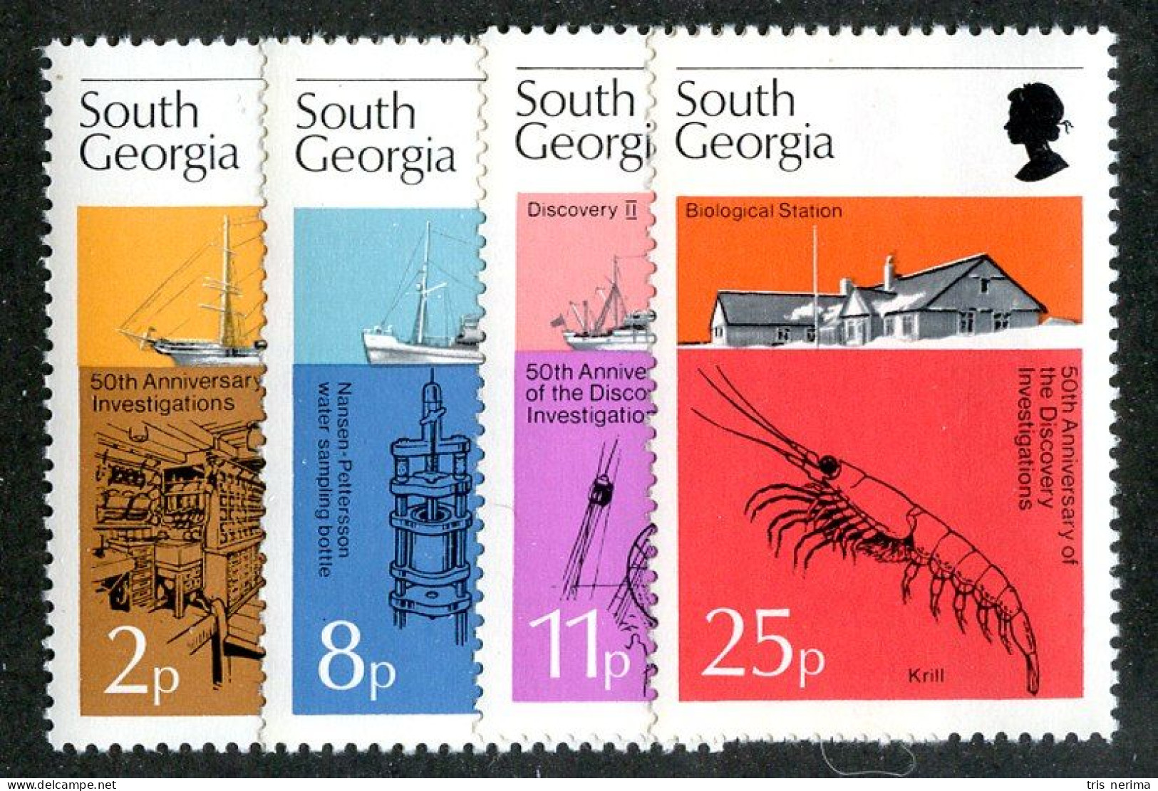 8170 BCXX 1976 South Georgia Scott # 44-47 MNH** (offers Welcome) - Südgeorgien