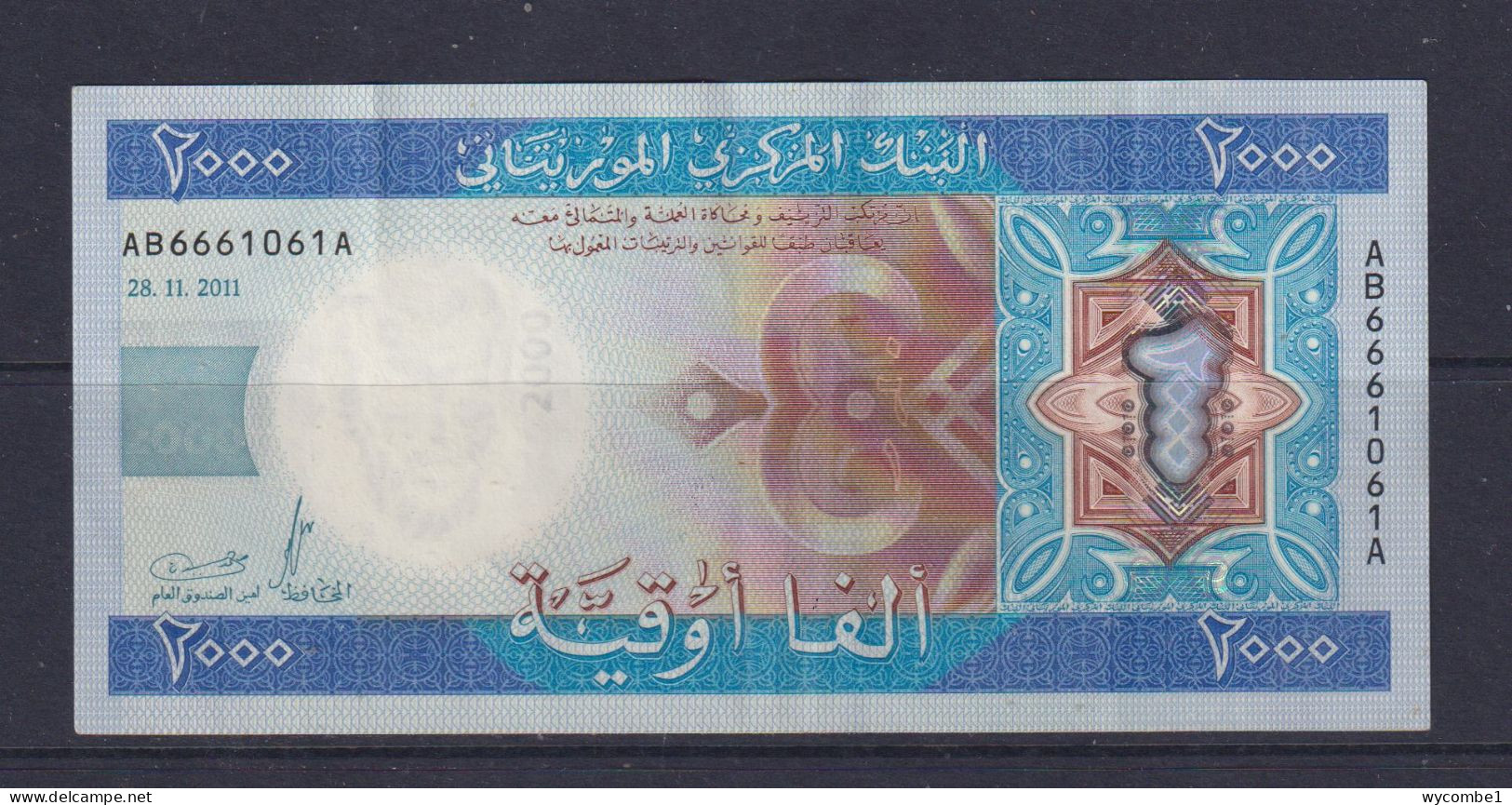 MAURITANIA - 2011 2000 Ouguiya Circulated Banknote - Mauritanien