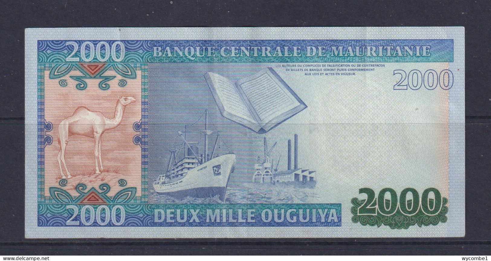 MAURITANIA - 2011 2000 Ouguiya Circulated Banknote - Mauritanië