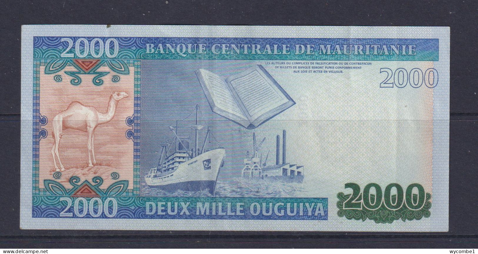 MAURITANIA - 2011 2000 Ouguiya Circulated Banknote - Mauritanien