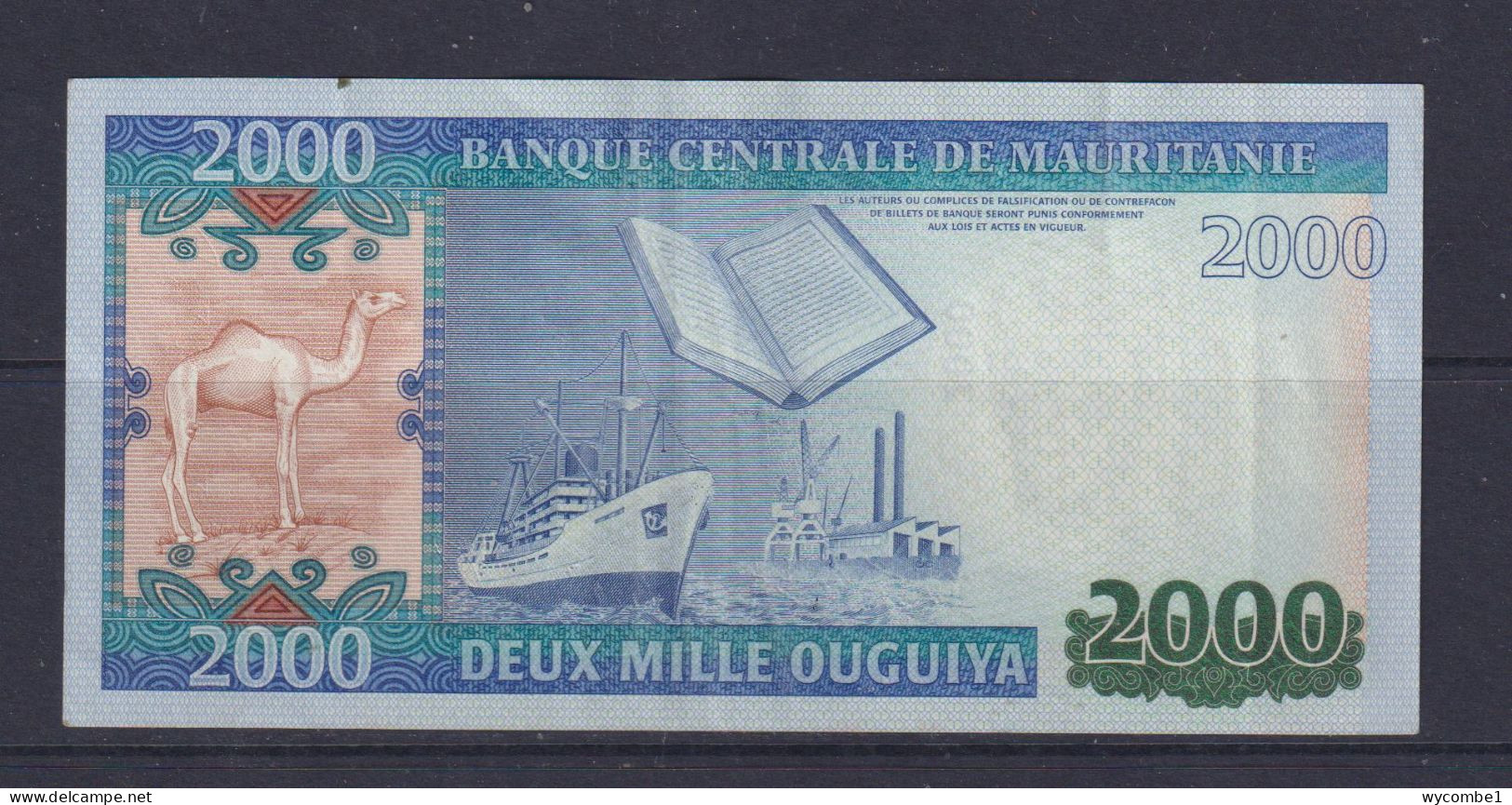 MAURITANIA - 2011 2000 Ouguiya Circulated Banknote - Mauritania