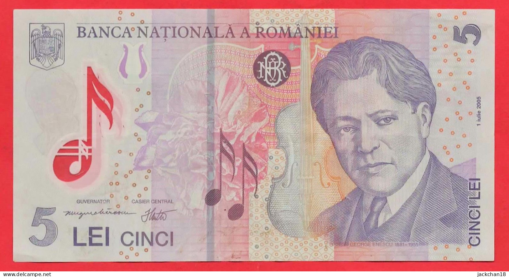 -- BANQUE NATIONALE DE ROUMANIE / 5 LEI CINCI -- - Roumanie