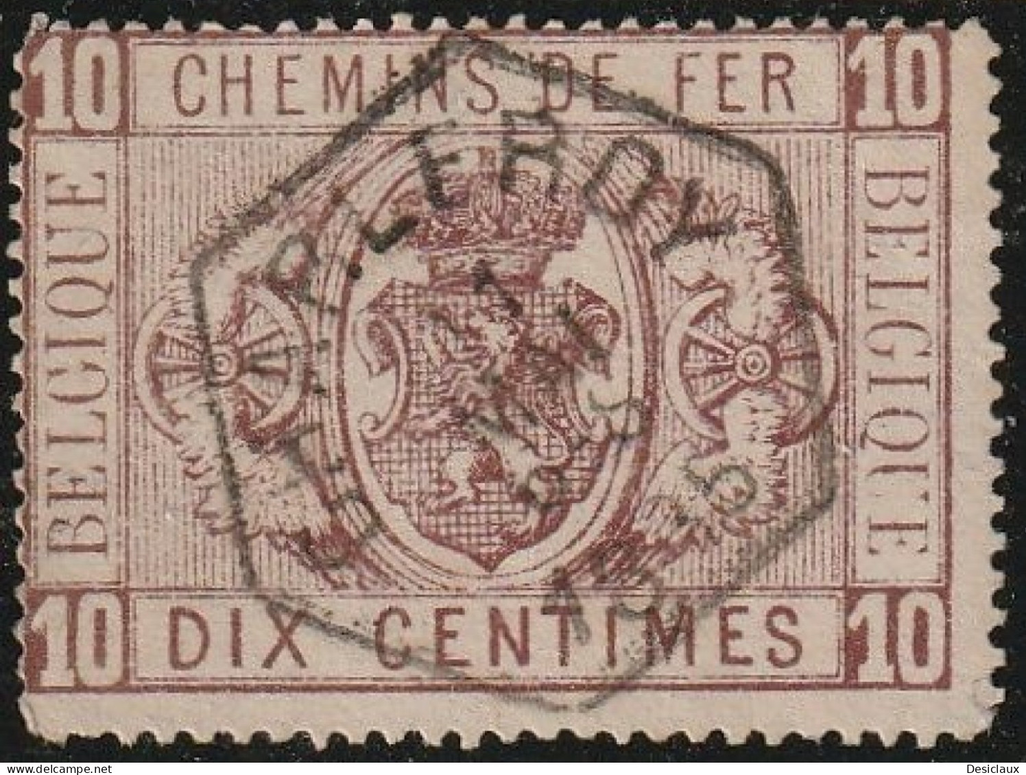 BELGIQUE. Lot N° 170. TR1 Oblitéré Hexagonal Gestempelt CHARLEROY Sans Trou D'épingle. Voir Le Scan - Gebraucht