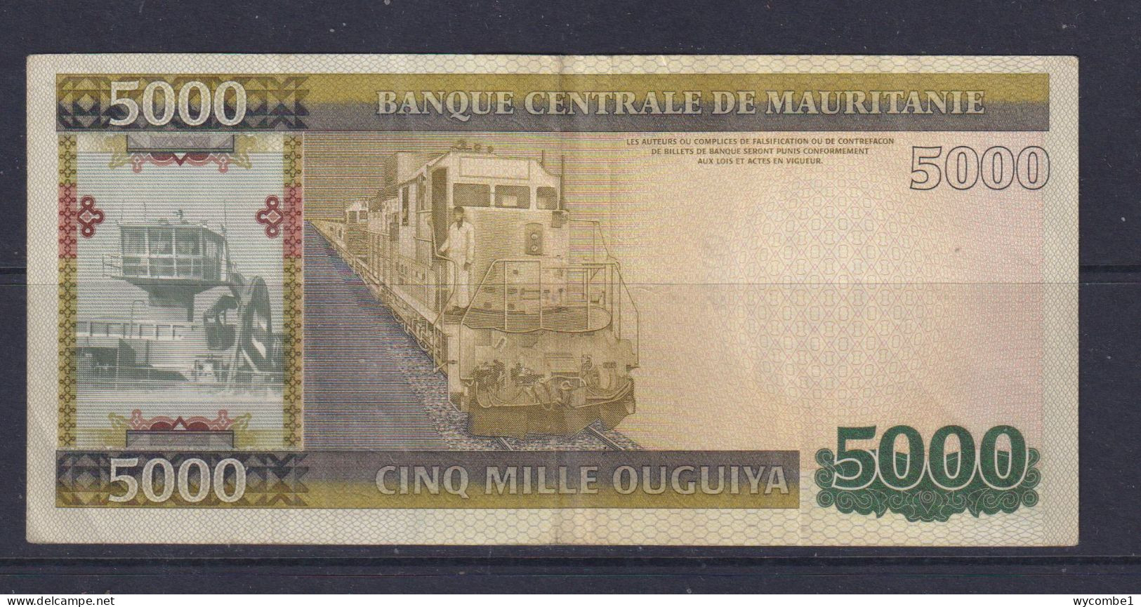 MAURITANIA - 2011 5000 Ouguiya Circulated Banknote - Mauritania