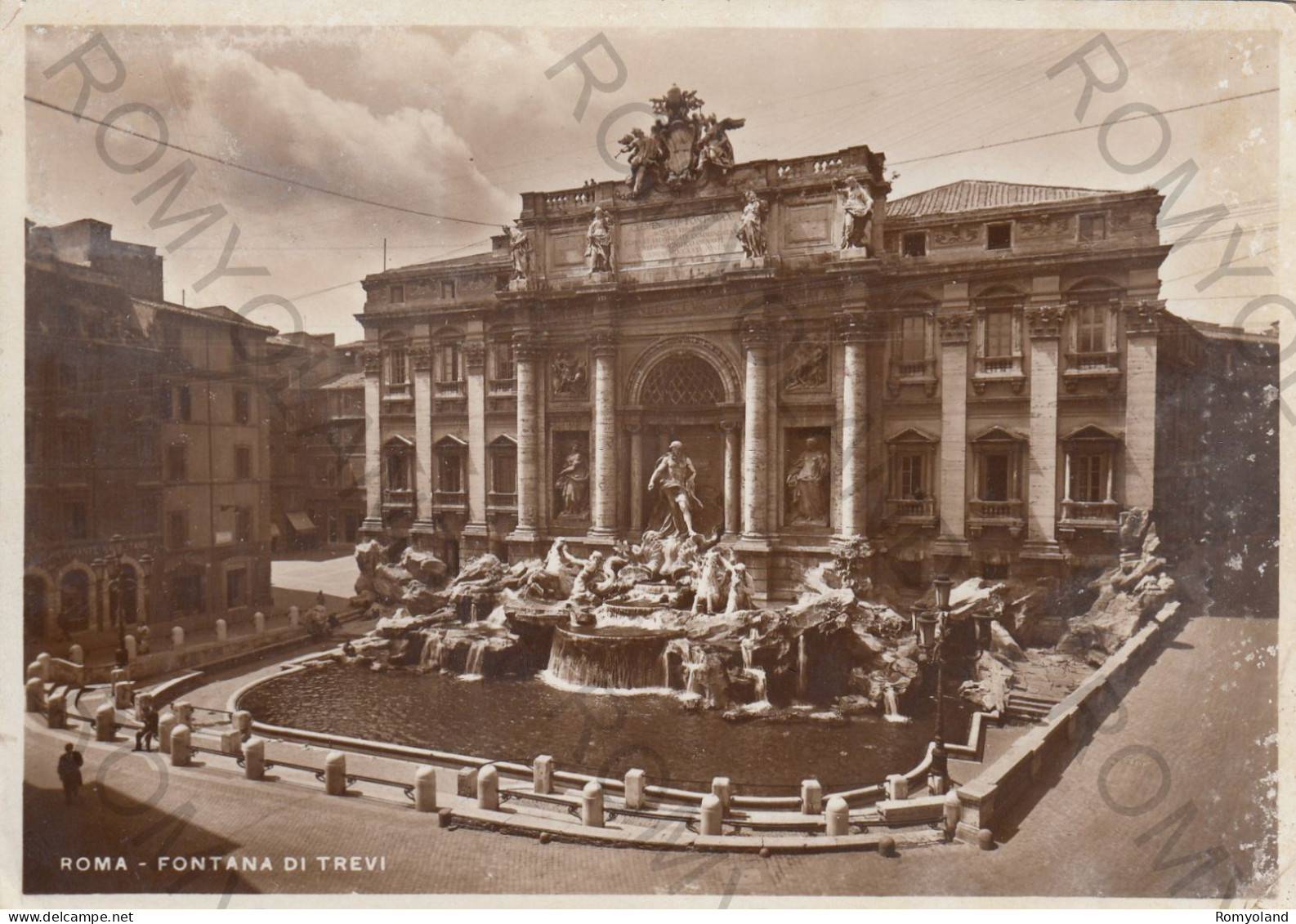 CARTOLINA  ROMA,LAZIO-FONTANA DI TREVI-STORIA,MEMORIA,CULTURA,RELIGIONE,CRISTIANESIMO,BELLA ITALIA,VIAGGIATA 1942 - Fontana Di Trevi