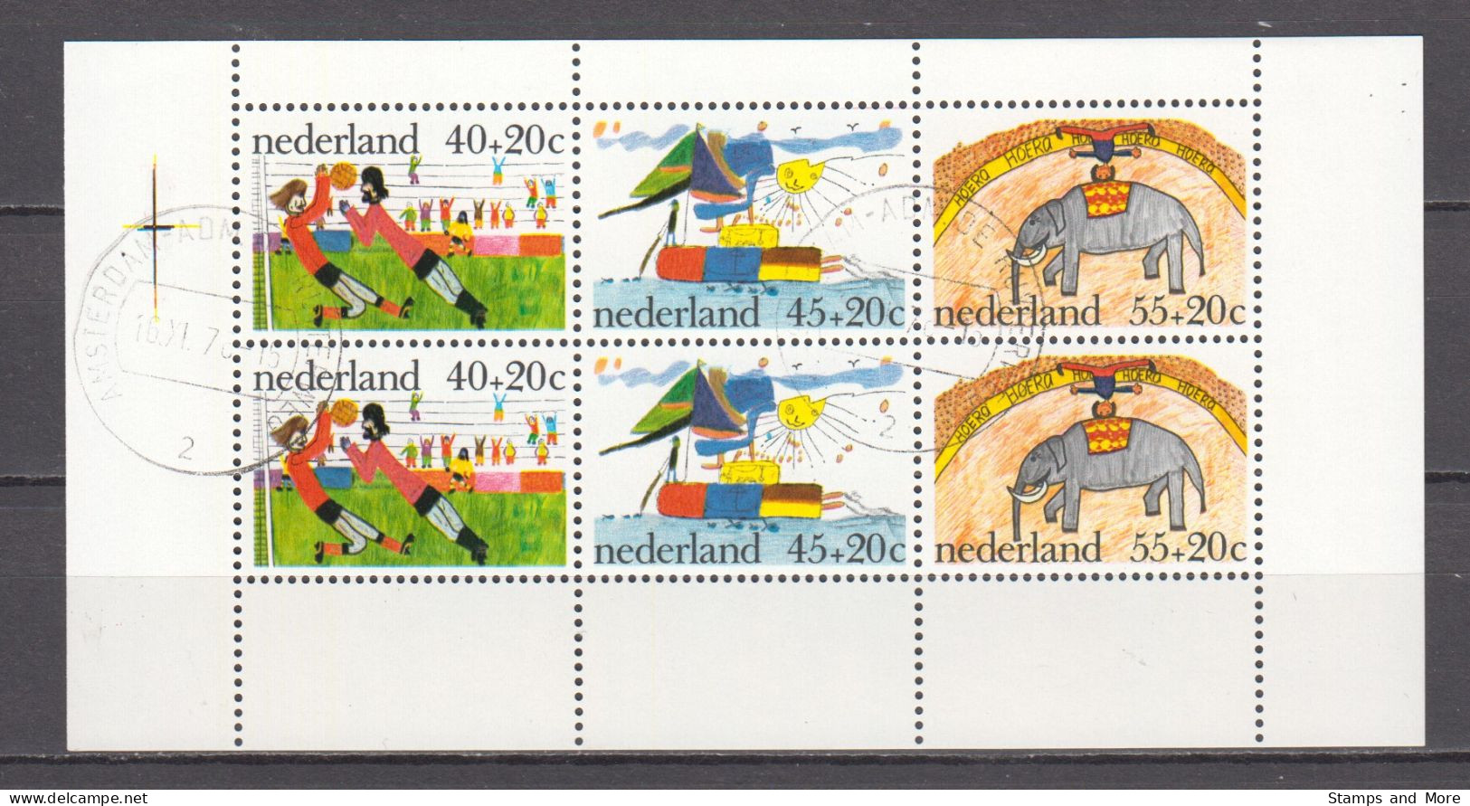 Netherlands 1976 NVPH Block 1107 Canceled - Used Stamps