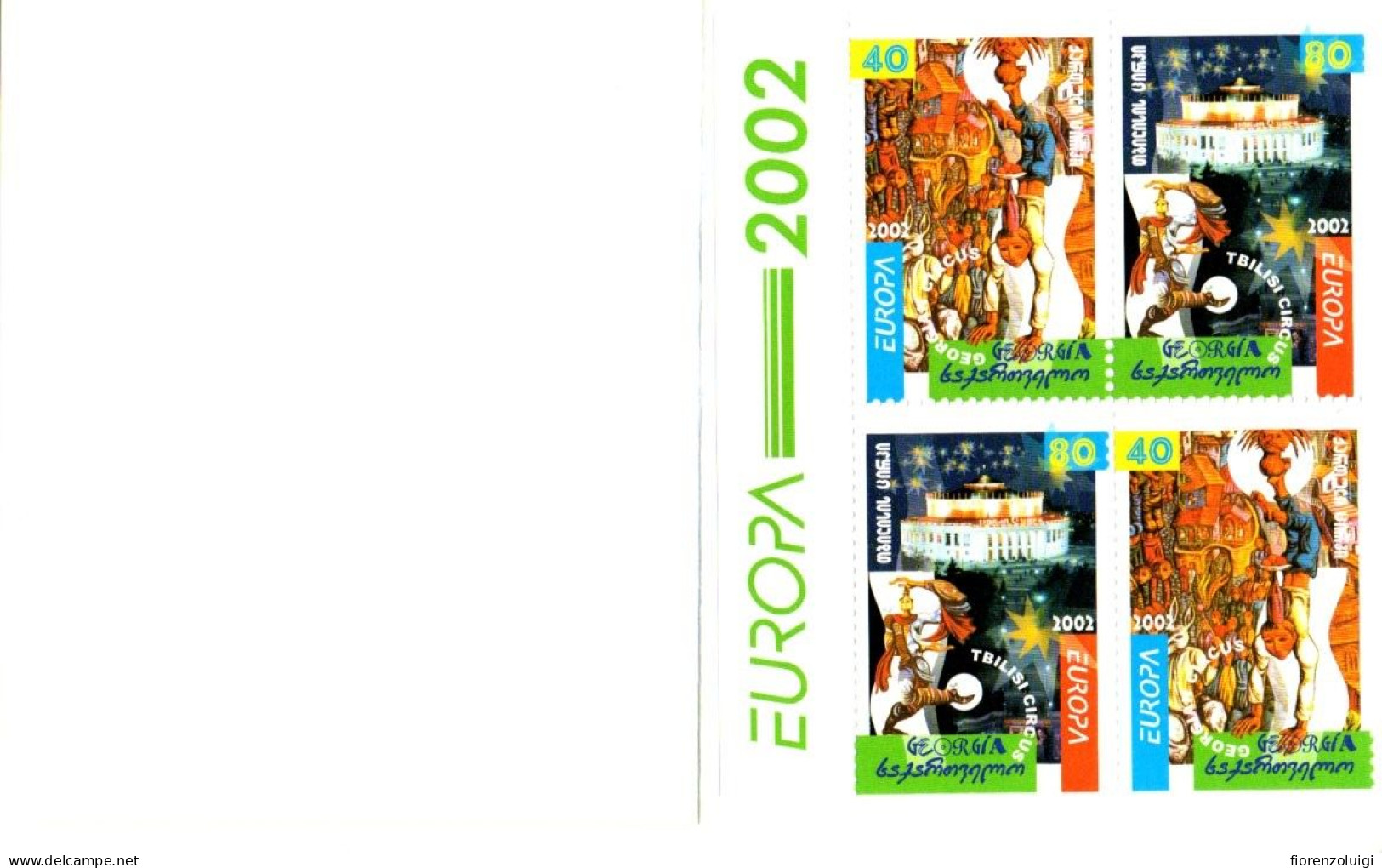 EUROPA CEPT 2002 GIRO COMPLETO LIBRETTI / BOOKLETS MNH**