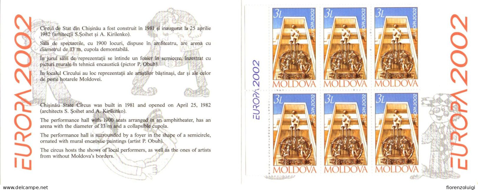 EUROPA CEPT 2002 GIRO COMPLETO LIBRETTI / BOOKLETS MNH**