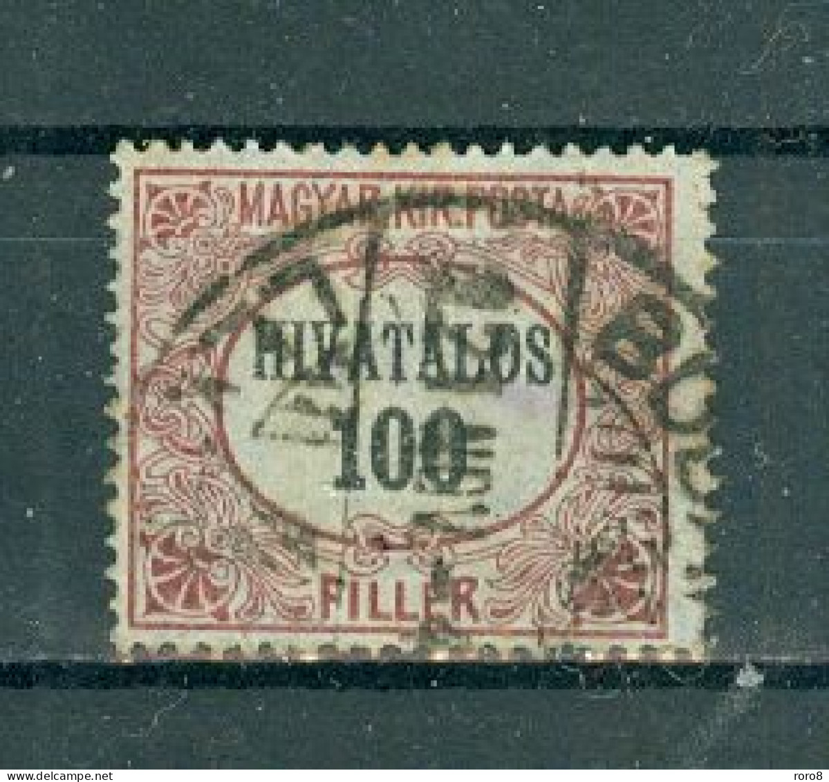 HONGRIE - N°4 Oblitéré  Dentelés 15. TIMBRES DE SERVICE. - Officials