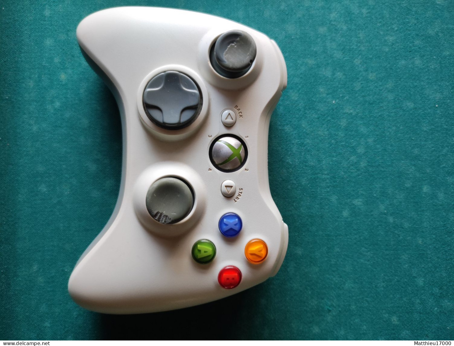 Manette XBOX 360 Blanche Sans Fil - Accessoires