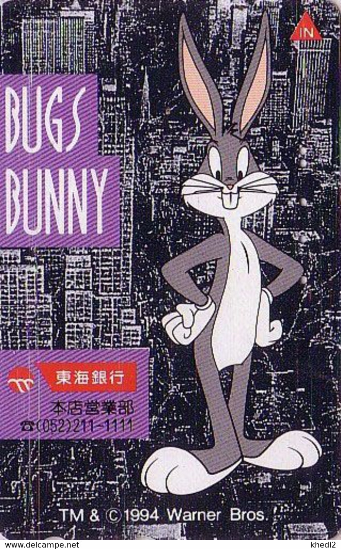 Télécarte JAPON / 110-011 - BD COMICS - LAPIN BUGS BUNNY - RABBIT Warner Bros JAPAN Phonecard - 19919 - Cómics