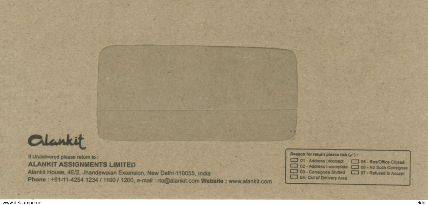 INDIA - 2023 - POSTAL FRANKING MACHINE COVER TO DUBAI.. - Briefe U. Dokumente