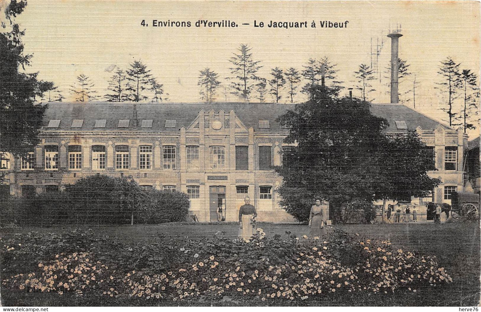 Environs D'YERVILLE - Le Jacquart à Vibeuf (carte Toilée) - Yerville