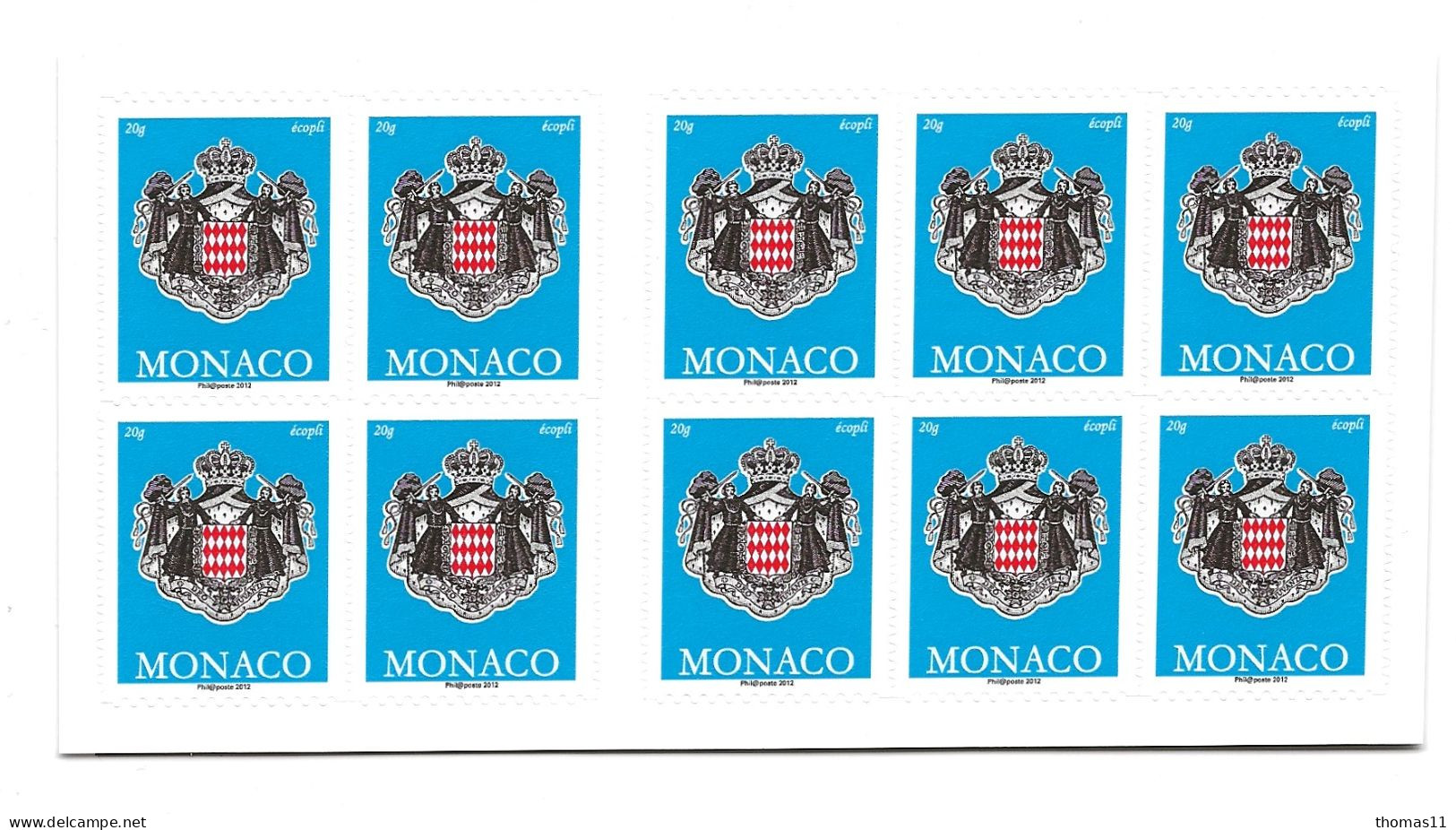 Carnet Timbres 2012 - Postzegelboekjes