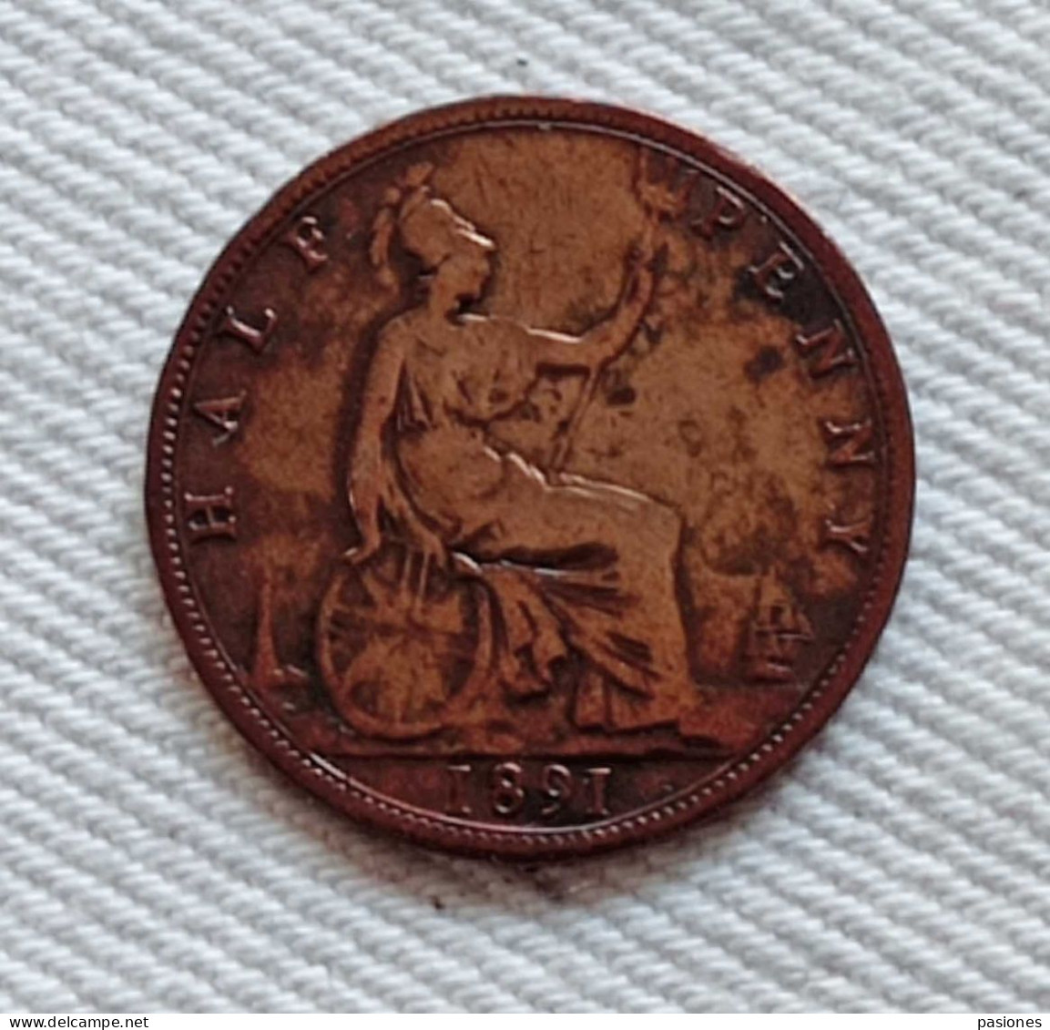 Gran Bretagna 1/2 Penny 1891 - C. 1/2 Penny