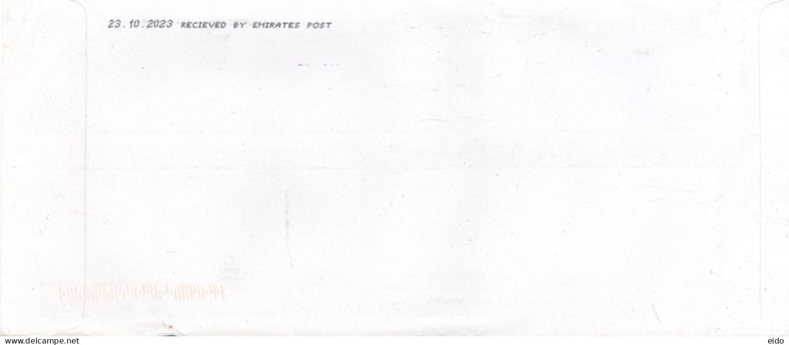 INDIA - 2023 - POSTAL FRANKING MACHINE COVER TO DUBAI.. - Cartas & Documentos