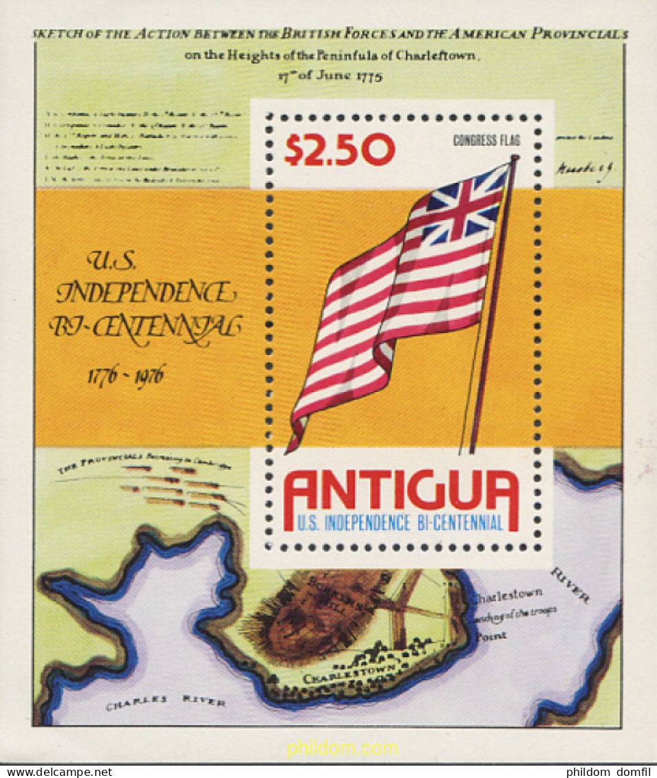 282730 MNH ANTIGUA 1976 BICENTENARIO DE LA INDEPENDENCIA DE LOS ESTADOS UNIDOS - Other & Unclassified