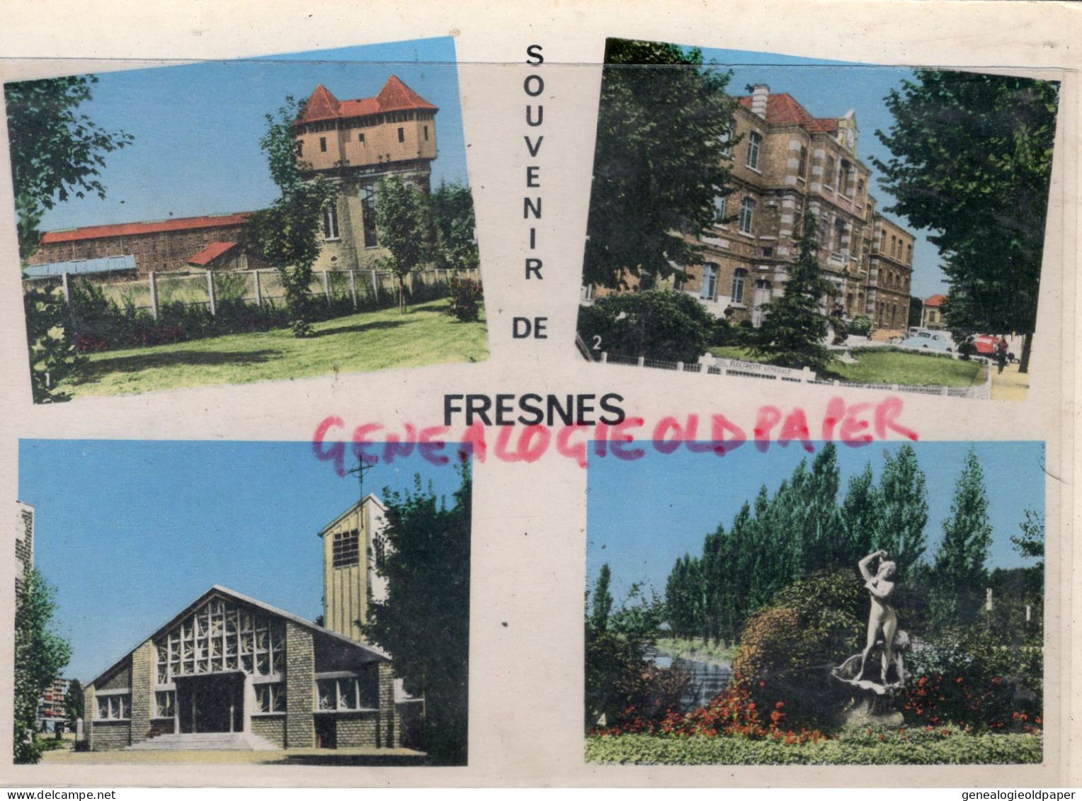 94- FRESNES - UNE TOUR DE GUET DE LA PRISON-MAIRIE-CHAPELLE-BASSIN   1974 - Fresnes